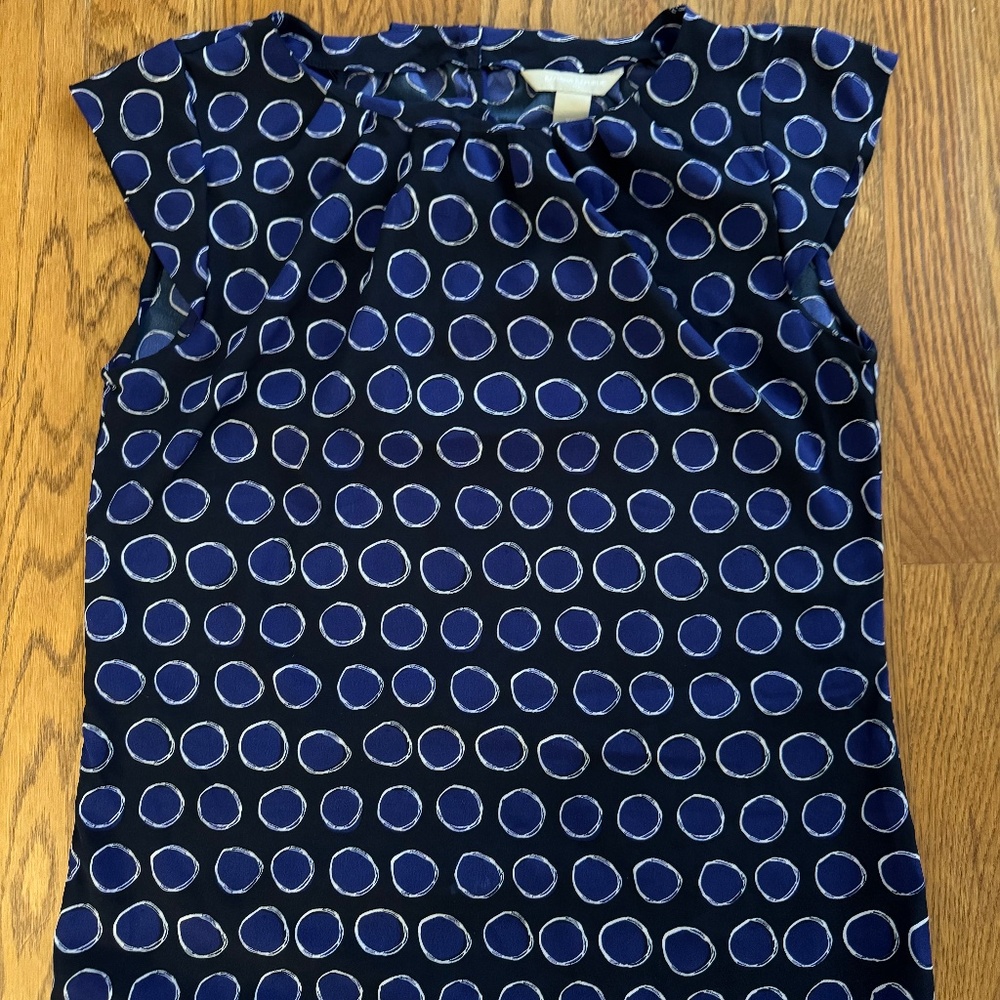 Banana Republic Geometric Circle Blouse